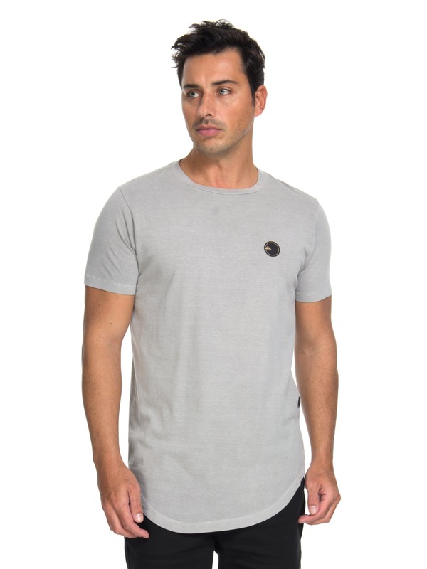 quiksilver, Camiseta Scallop Patch Quiksilver, SILVER* (sil) 0 Camiseta Scallop Patch Quiksilver Cinza BR61143019 Quiksilver