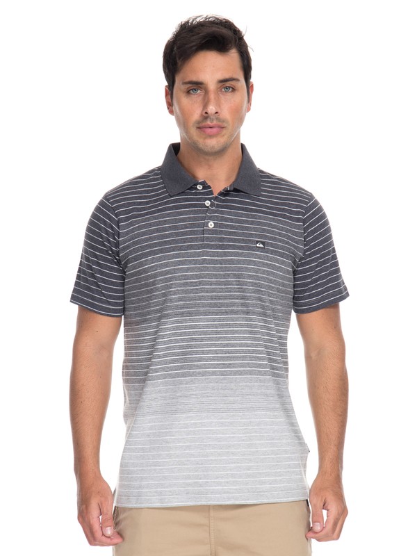 quiksilver, QK CAMISETA POLO APAC, BLACK HEATHER (bkhe) 0 QK CAMISETA POLO APAC BR61161545 Quiksilver