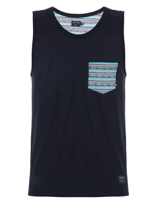 quiksilver, QK REGATA ESP MINI LOGOS, TRUE BLAK / BALTIC BLUE (blk) 0 QK REGATA ESP MINI LOGOS Preto BR61231921 Quiksilver