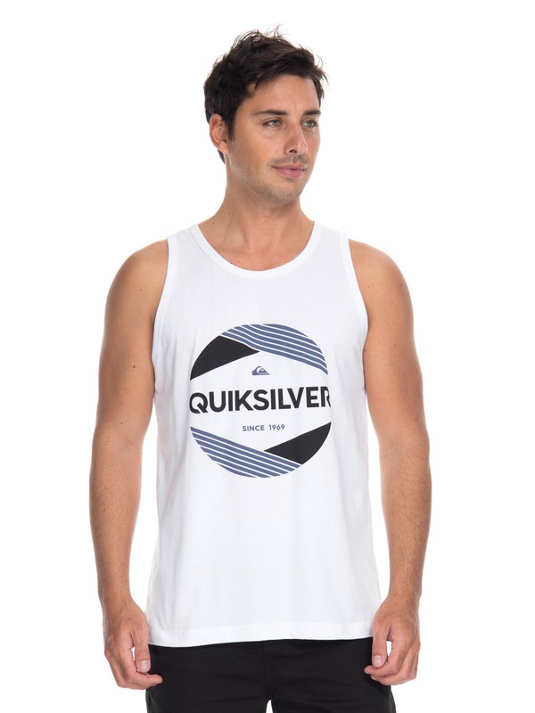 quiksilver, Camiseta Regata Cut Above Quiksilver, WHITE (wht) 0 Camiseta Regata Cut Above Quiksilver Branco BR61231978 Quiksilver