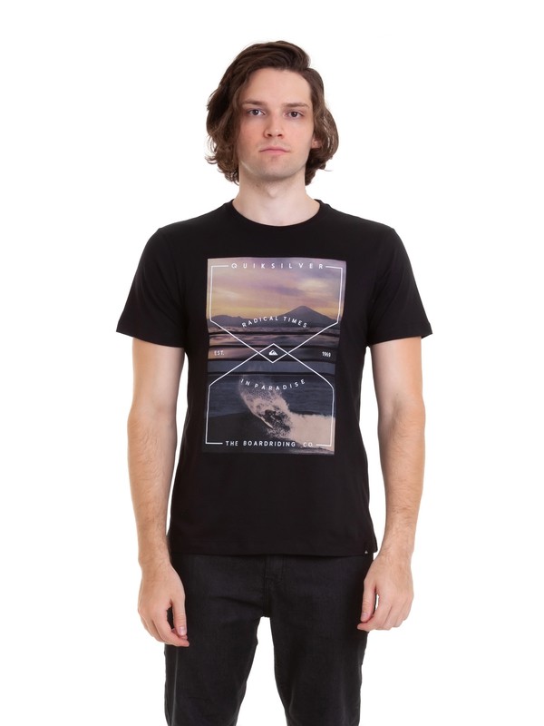 quiksilver, Camiseta Graphic Quiksilver, BLACK* (blk) 0 Camiseta Graphic Quiksilver Preto BR61241624 Quiksilver