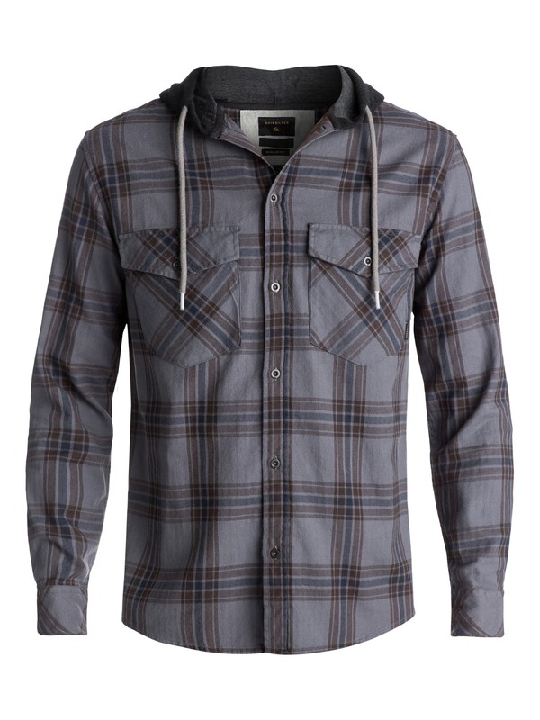 quiksilver, Camisa Manga Longa c/Capuz Regular Fit The Magston Quiksilver, CHOCOLATE (csd1) 0 Camisa Manga Longa c/Capuz Regular Fit The Magston Quiksilver Marrom BR62291167 Quiksilver