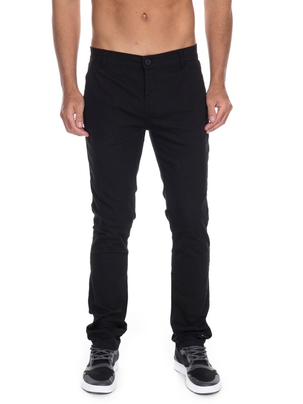 quiksilver, Calça Chino Quiksilver, BLACK* (blk) 0 Calça Chino Quiksilver Preto BR63351216 Quiksilver