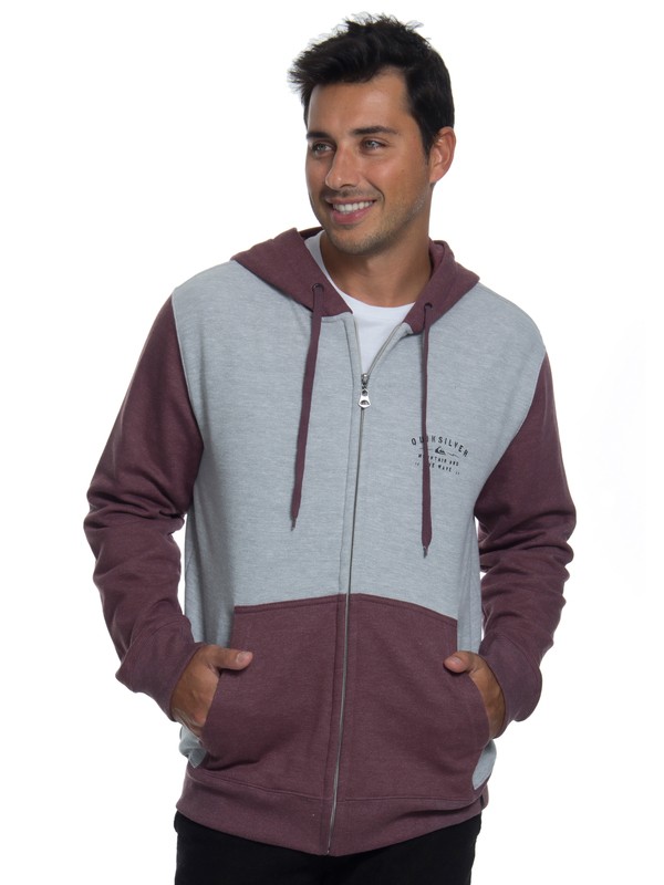 quiksilver, Moletom Canguru Aberto c/ Capuz Spacer Facer Quiksilver, WINE (win) 0 Moletom Canguru Aberto c/ Capuz Spacer Facer Quiksilver Vermelho BR65501807 Quiksilver