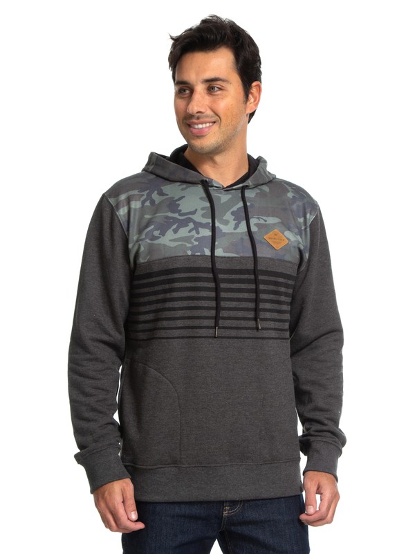 quiksilver, QK MOLETOM ESPECIAL PATTERN HOOD, BLACK* (blk) 0 QK MOLETOM ESPECIAL PATTERN HOOD Preto BR65511323 Quiksilver