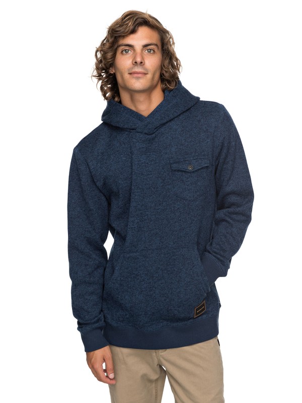 quiksilver, QK MOLETOM ESP KELLER HOOD IMP, NAVY BLAZER HEATHER (byjh) 0 QK MOLETOM ESP KELLER HOOD IMP BR65511339 Quiksilver