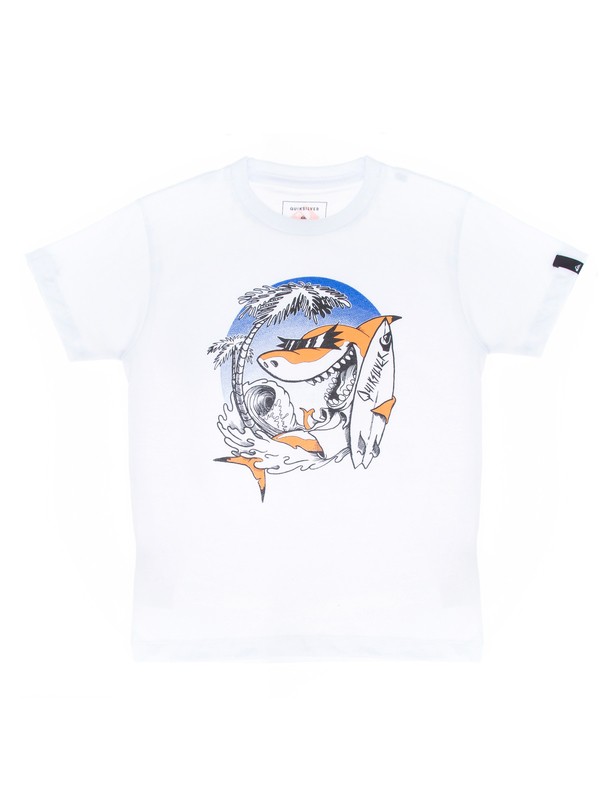 quiksilver, QK CAMISETA BASICA M/C SKA KIDS, WHITE (wht) 0 QK CAMISETA BASICA M/C SKA KIDS BR68112137 Quiksilver