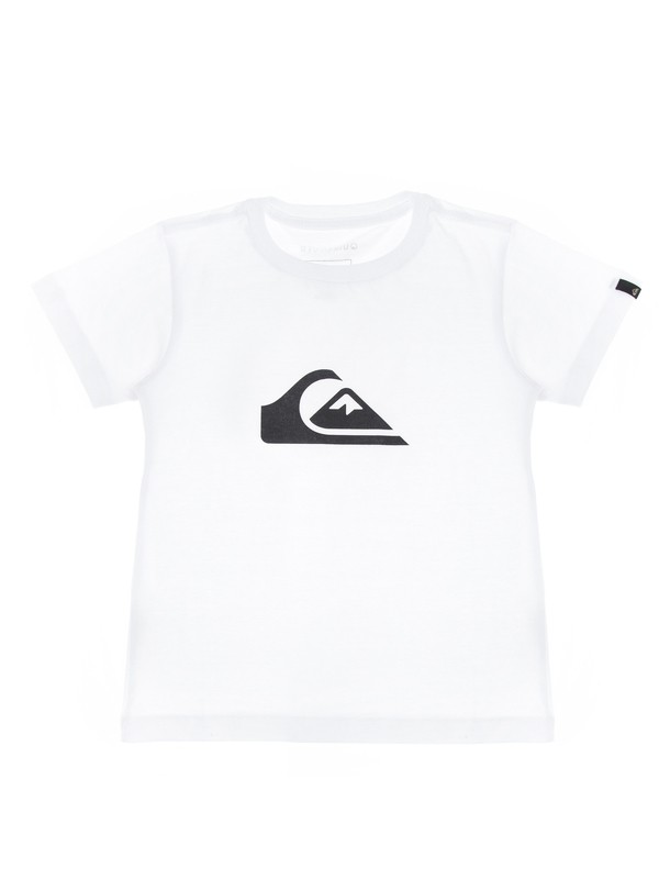 quiksilver, QK CAMISETA BASICA M/C COMP KIDS, WHITE (wht) 0 QK CAMISETA BASICA M/C COMP KIDS BR68112139 Quiksilver