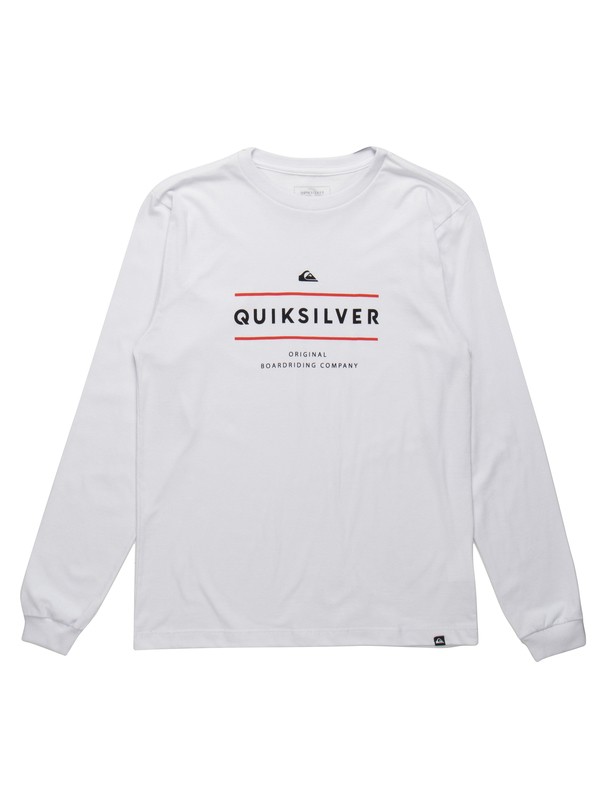 quiksilver, Camiseta Manga Longa Juvenil Reverso Surfo Quiksilver, WHITE (wht) 0 Camiseta Manga Longa Juvenil Reverso Surfo Quiksilver Branco BR68171090 Quiksilver