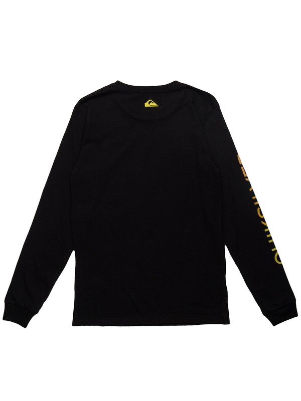 quiksilver, Camiseta Manga Longa Juvenil Kahu Quiksilver, TRUE BLAK / BALTIC BLUE (blk) 0 Camiseta Manga Longa Juvenil Kahu Quiksilver Preto BR68171091 Quiksilver