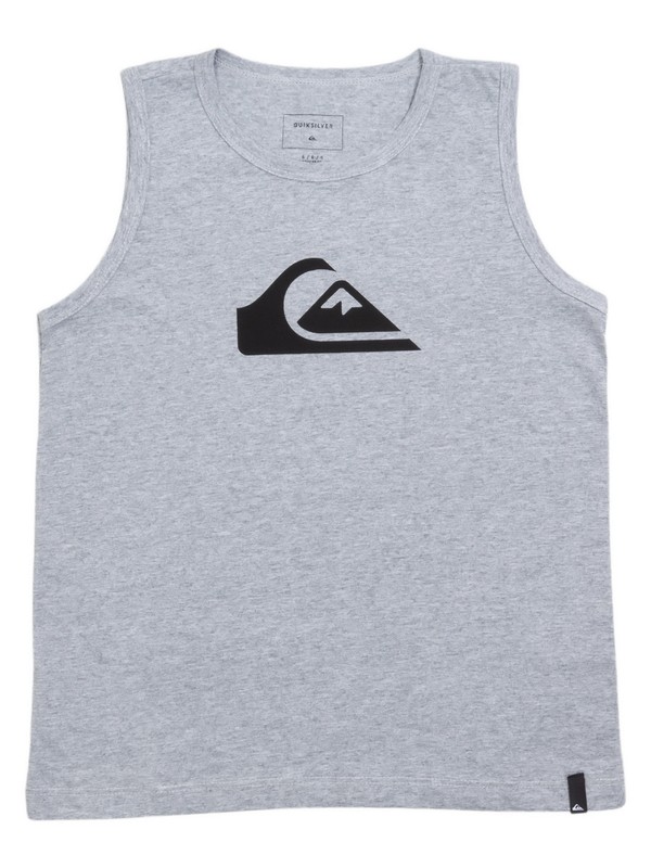 quiksilver, Camiseta Regata Infantil Básica Quiksilver, GREY HEATHER* (grh) 0 Camiseta Regata Infantil Básica Quiksilver Cinza BR68231174 Quiksilver