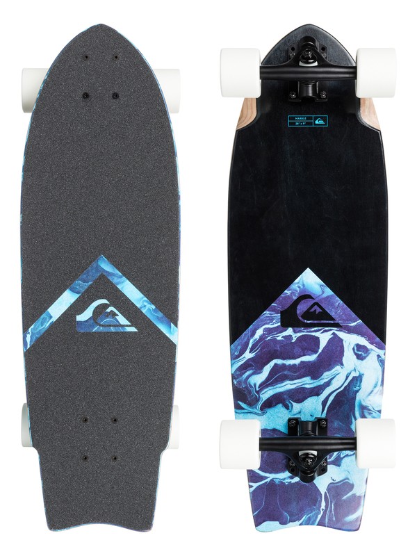 quiksilver, Skate Marble - Cruiser moyen, BLUE TOPAZ (bza0) 0 Skate Marble - Cruiser moyen EGL0MARBLE Quiksilver
