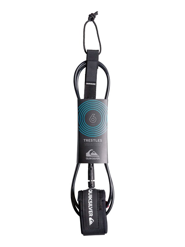 quiksilver, Trestles - 6'0 Surf Leash, BLACK (kva0) 0 Trestles - 6'0 Surf Leash EGLQSLHTRL Quiksilver