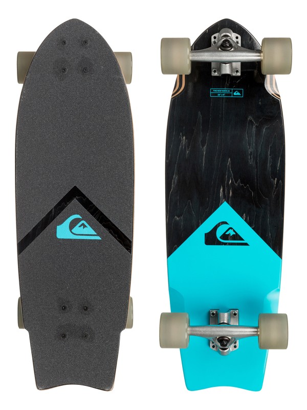 quiksilver, Black Traction - Skateboard, BLUE TOPAZ (000) 0 Black Traction - Skateboard EGLQSLSNWV Quiksilver