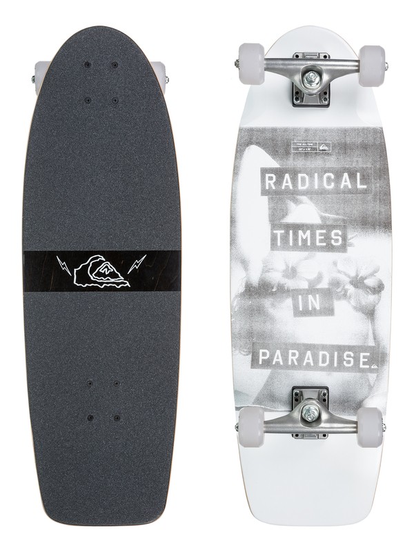 quiksilver, All Time - Skateboard, ASH (sfv0) 0 All Time - Skateboard Grey EGLSALTUS Quiksilver