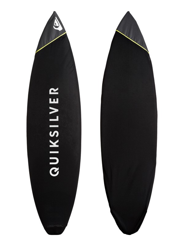 quiksilver, 6'6 - Mesh Surfboard Sock, BLACK (kvj0) 0 6'6 - Mesh Surfboard Sock EGLSSKMH66 Quiksilver