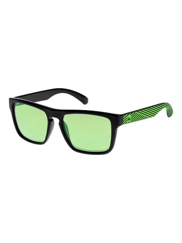 quiksilver, Small Fry - Sunglasses, BLACK/FLASH GREEN (xkgg) 0 Small Fry - Sunglasses Black EKS4077 Quiksilver