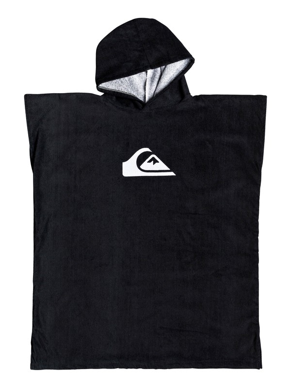 quiksilver, Boy's 8-16 Hoody Surf Poncho, BLACK (kvj0) 0 Boy's 8-16 Hoody Surf Poncho Black EQBAA03060 Quiksilver