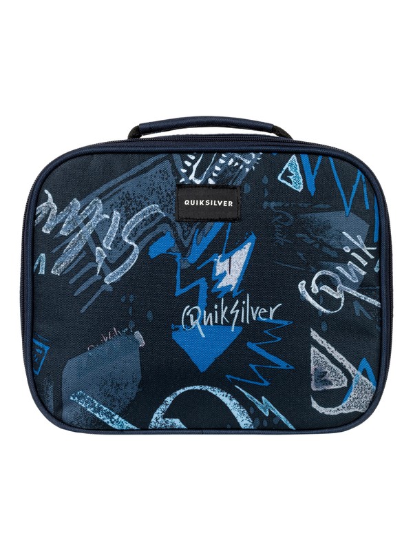 quiksilver, Lunch Lady Land - Cooler Lunch Bag, DARK DENIM THUNDERBOLTS (brq8) 0 Lunch Lady Land - Cooler Lunch Bag Blue EQBBA03000 Quiksilver