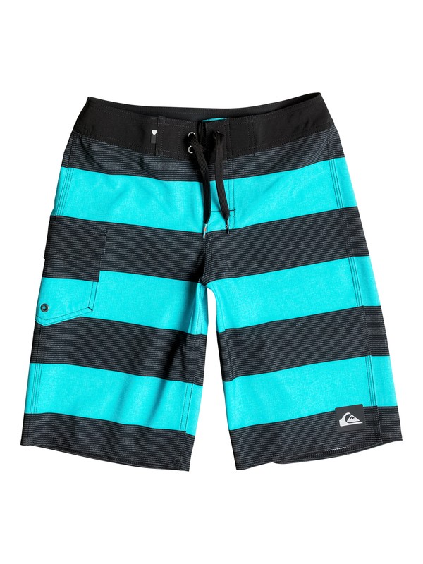quiksilver, Boy's 8-16 Everyday Brigg Vee 19" Boardshorts, EVERYDAY BRIGG VEE SCUBA BLUE (blj6) 0 Boy's 8-16 Everyday Brigg Vee 19" Boardshorts EQBBS03094 Quiksilver