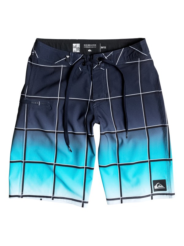 quiksilver, Boy's 8-16 Everyday Electric Vee 19" Boardshorts, ELECTRIC PLAID NAVY BLAZER (byj6) 0 Boy's 8-16 Everyday Electric Vee 19" Boardshorts EQBBS03096 Quiksilver