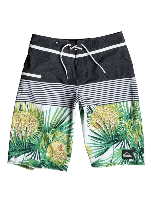 quiksilver, Boy's 8-16 Division Remix Vee 19" Boardshorts, DIVISION REMIX WHITE (wbb6) 0 Boy's 8-16 Division Remix Vee 19" Boardshorts EQBBS03099 Quiksilver