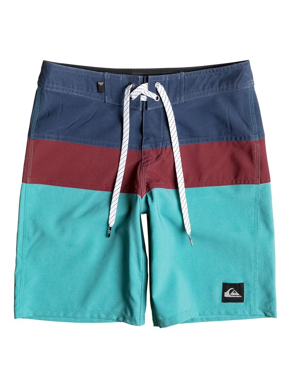 quiksilver, Boy's 8-16 The Panel Vee 17" Boardshorts, MEADOWBROOK (bjs0) 0 Boy's 8-16 The Panel Vee 17" Boardshorts EQBBS03124 Quiksilver