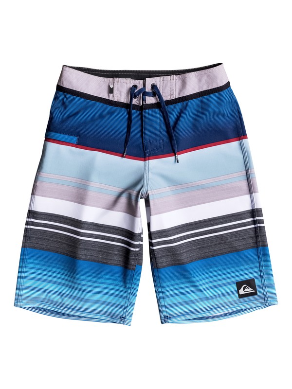 quiksilver, Boy's 8-16 Everyday Stripe Vee 19" Boardshorts, WET WEATHER (szr6) 0 Boy's 8-16 Everyday Stripe Vee 19" Boardshorts EQBBS03151 Quiksilver