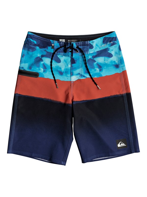 quiksilver, BLOCKED RESIN CAMO YOUTH 18, ATOMIC BLUE (bmm6) 0 BLOCKED RESIN CAMO YOUTH 18 EQBBS03177 Quiksilver
