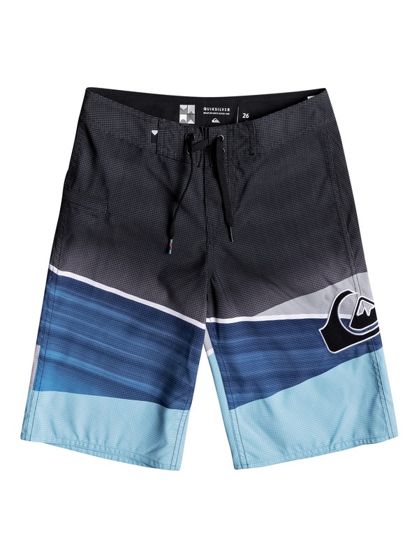 quiksilver, Boy's 8-16 Slash Logo 19" Boardshorts, ATOMIC BLUE (bmm6) 0 Boy's 8-16 Slash Logo 19" Boardshorts Blue EQBBS03218 Quiksilver