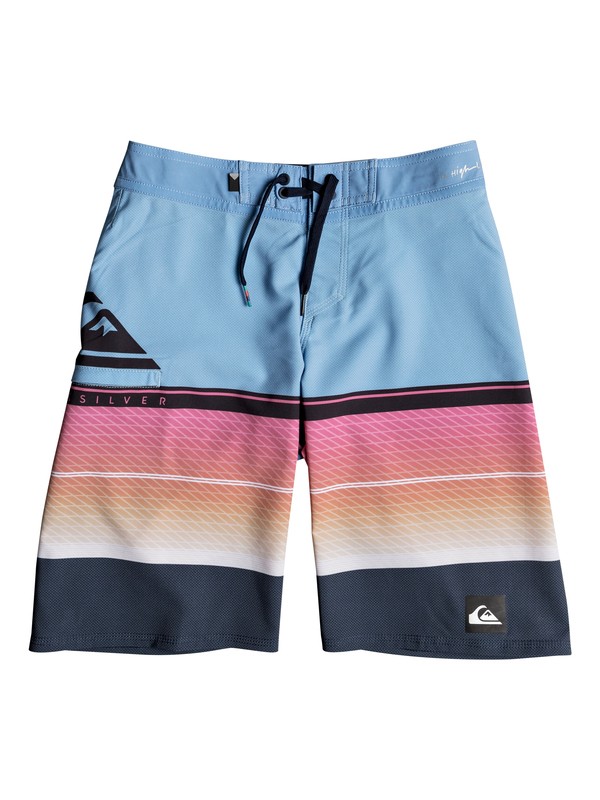 quiksilver, Boys 8-16 Highline Slab 19" - Boardshorts, SILVER LAKE BLUE (bjq6) 0 Boys 8-16 Highline Slab 19" - Boardshorts Blue EQBBS03244 Quiksilver