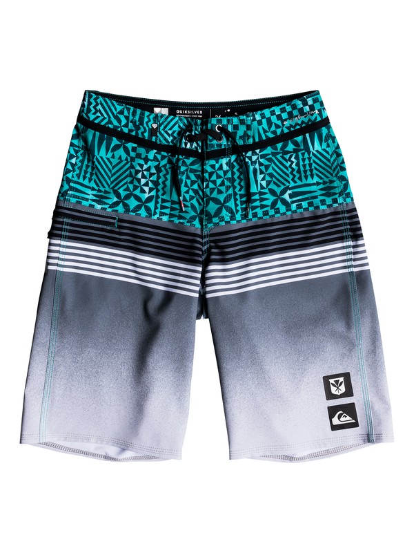 quiksilver, Boys 8-16 Highline Division Hawaii 19" - Boardshorts, GREEN ASH (gdw6) 0 Boys 8-16 Highline Division Hawaii 19" - Boardshorts Green EQBBS03245 Quiksilver