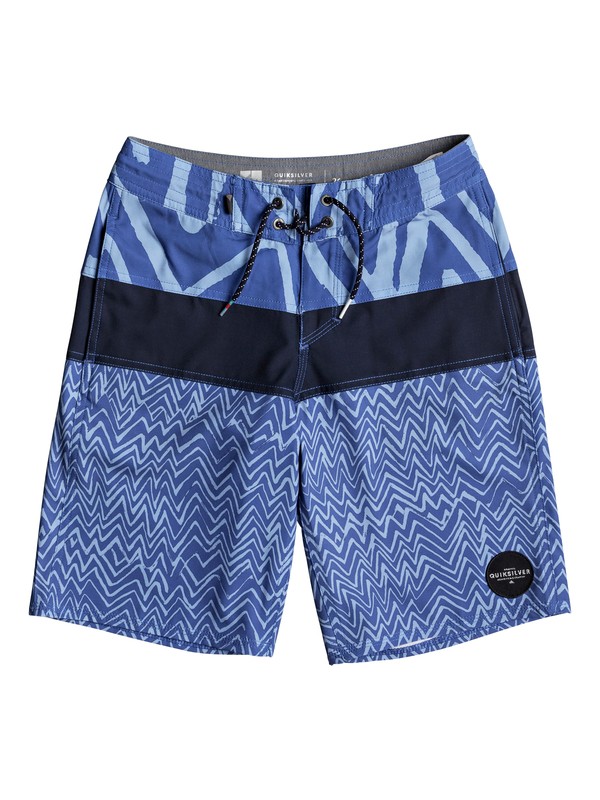 quiksilver, Boy's 8-16 Techtonics 18" Beachshorts, DUSK BLUE (bhc6) 0 Boy's 8-16 Techtonics 18" Beachshorts Blue EQBBS03250 Quiksilver