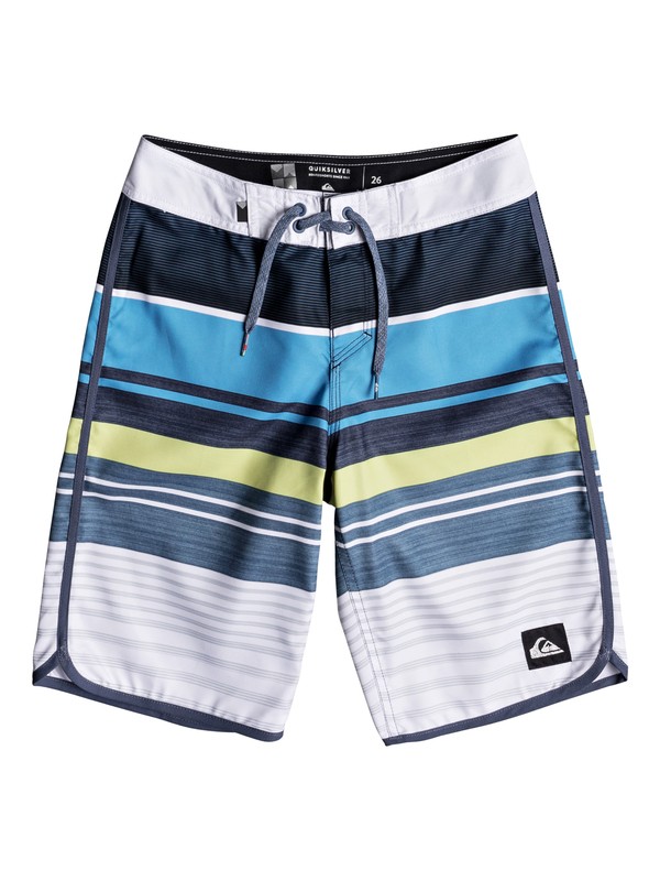 quiksilver, Boys 8 -16 Eye Scallop 19" Boardshorts, CYAN BLUE (bkv6) 0 Boys 8 -16 Eye Scallop 19" Boardshorts Blue EQBBS03255 Quiksilver