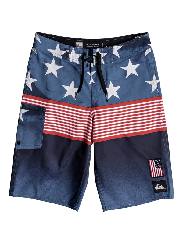 quiksilver, Boy's 8-16 Division Independent 18" Boardshorts, NAVY BLAZER (byj6) 0 Boy's 8-16 Division Independent 18" Boardshorts Blue EQBBS03267 Quiksilver
