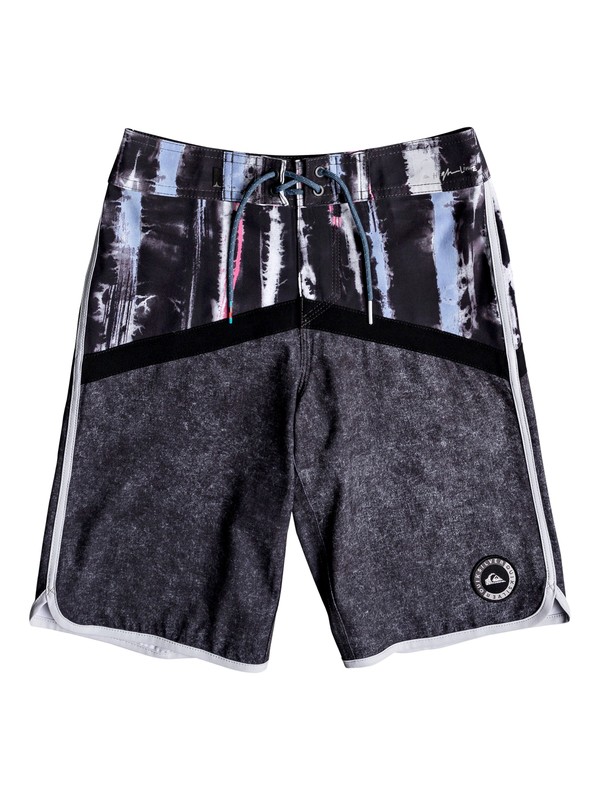quiksilver, Boys 8-16 Fortune Highline de 17" Boardshorts, TARMAC (kta6) 0 Boys 8-16 Fortune Highline de 17" Boardshorts Negro EQBBS03277 Quiksilver