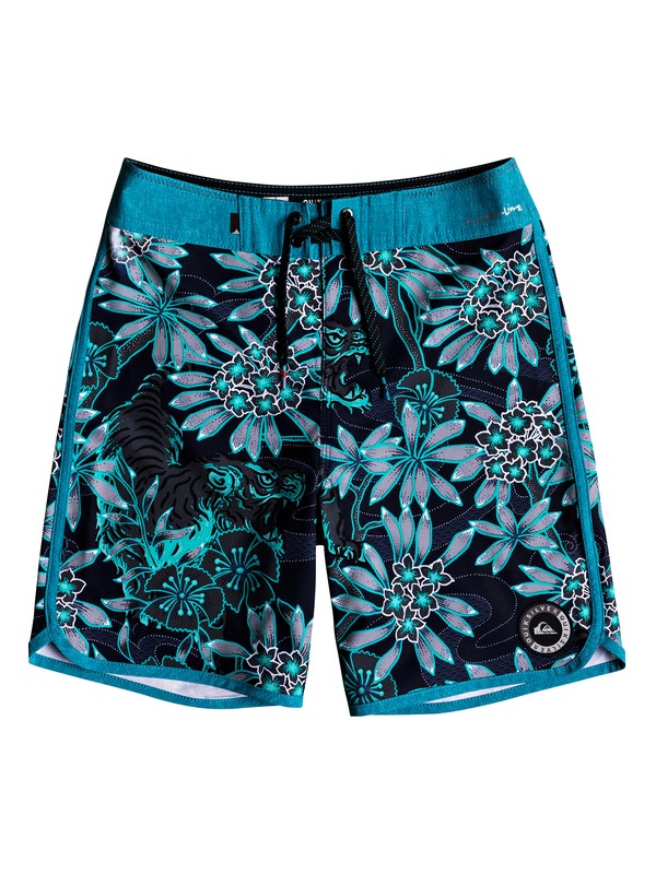 quiksilver, Boy's 8-16 Highline Silent Fury 17" - Boardshorts, TYPHOON (bny6) 0 Boy's 8-16 Highline Silent Fury 17" - Boardshorts Blue EQBBS03331 Quiksilver