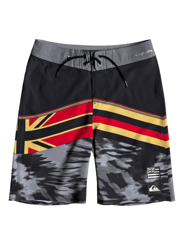 quiksilver, Boy's 8-16 Highline Hawaii Serious 18" Boardshorts, GOLDFUSION (ykp6) 0 Boy's 8-16 Highline Hawaii Serious 18" Boardshorts Yellow EQBBS03342 Quiksilver