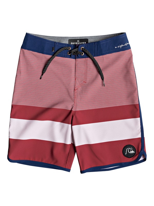quiksilver, Boy's 8-16 Highline Tijuana 17" Boardshorts, BRICK RED (rqn0) 0 Boy's 8-16 Highline Tijuana 17" Boardshorts Red EQBBS03349 Quiksilver