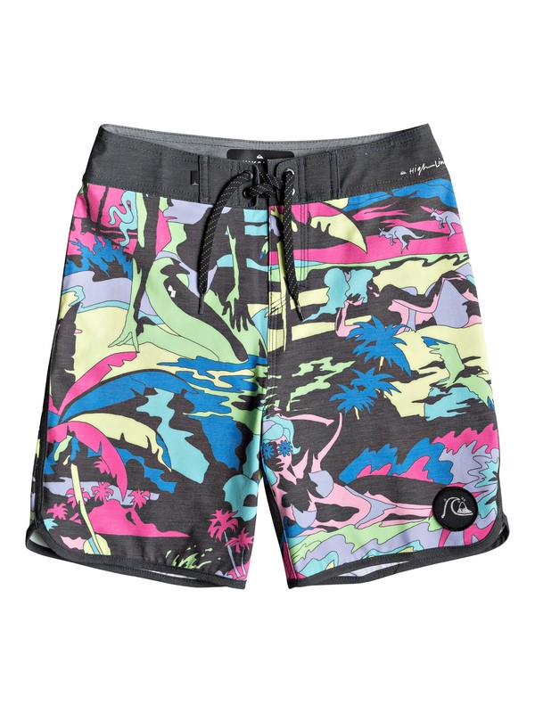 quiksilver, Boy's 8-16 Highline Feelin Fine 17" Boardshorts, BLUE GRAPHITE (ktm6) 0 Boy's 8-16 Highline Feelin Fine 17" Boardshorts Black EQBBS03353 Quiksilver