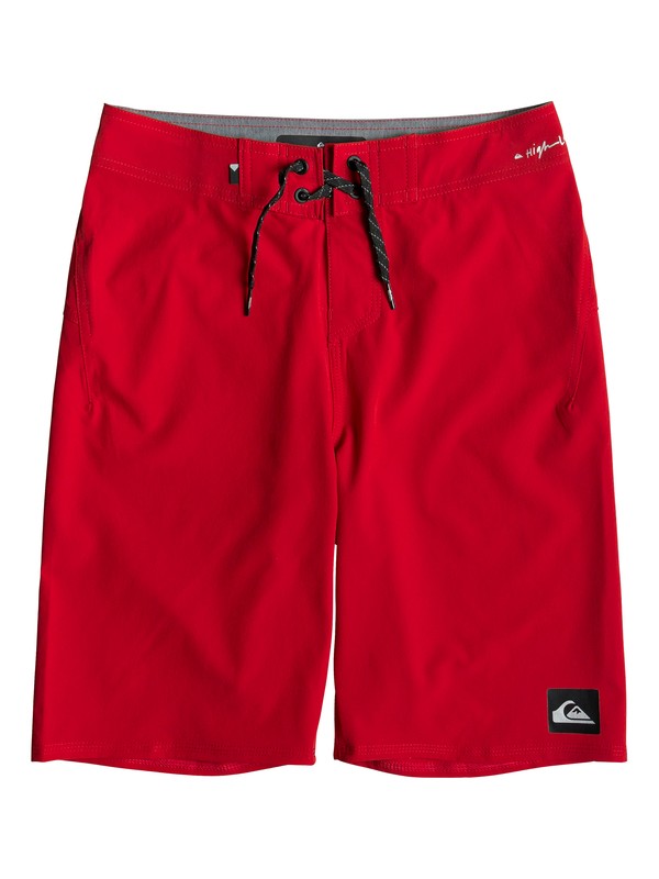 quiksilver, Boy's 8-16 Highline Kaimana 19" Boardshorts, QUIK RED (rqr0) 0 Boy's 8-16 Highline Kaimana 19" Boardshorts Red EQBBS03358 Quiksilver