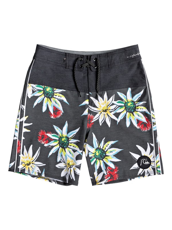 quiksilver, Boy's 8-16 Highline Devils Tea 17" Boardshorts, BLACK (kvj6) 0 Boy's 8-16 Highline Devils Tea 17" Boardshorts Black EQBBS03373 Quiksilver