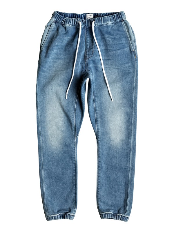 quiksilver, Fonic Creamy - Pantalon de jogging en denim coupe slim, CREAMY (byhw) 0 Fonic Creamy - Pantalon de jogging en denim coupe slim EQBDP03127 Quiksilver