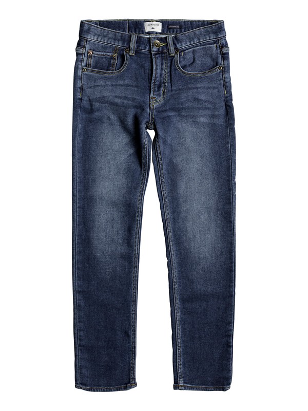 quiksilver, Revolver Hash Blue - Straight Fit Jeans, HASH BLUE (bpyw) 0 Revolver Hash Blue - Straight Fit Jeans EQBDP03138 Quiksilver