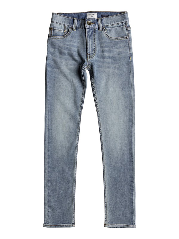 quiksilver, Distorsion Sunny Blue - Pantalones de Corte Ajustado, SUNNY BLUE (bylw) 0 Distorsion Sunny Blue - Pantalones de Corte Ajustado Azul EQBDP03140 Quiksilver