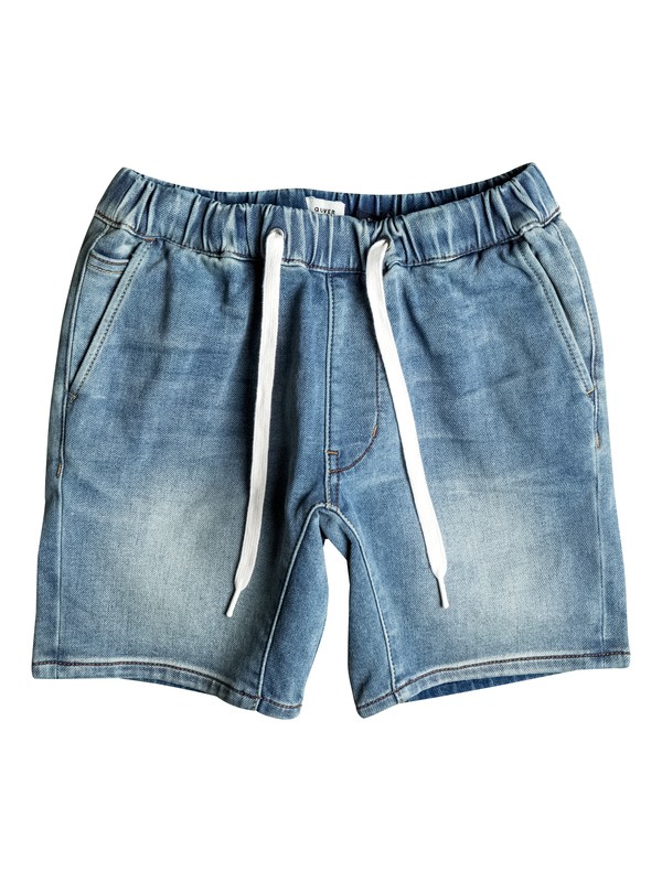 quiksilver, Fonic Creamy - Shorts en molleton denim coupe slim, CREAMY (byhw) 0 Fonic Creamy - Shorts en molleton denim coupe slim EQBDS03046 Quiksilver