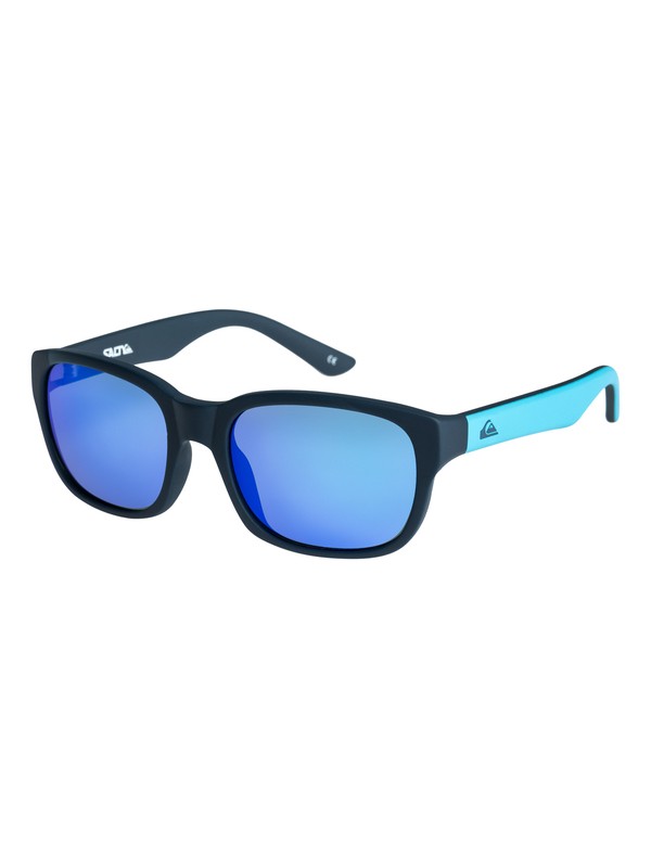 quiksilver, Salty - Sunglasses, RUBBERIZED NAVY/ML BLUE (xbbb) 0 Salty - Sunglasses Blue EQBEY03000 Quiksilver