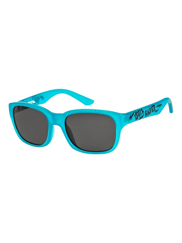 quiksilver, Salty - Sunglasses, SHINY CRYSTAL BLUE GLOW-PRINT/ (xbbk) 0 Salty - Sunglasses Blue EQBEY03000 Quiksilver