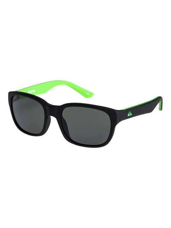 quiksilver, Salty - Sunglasses, RUBBERIZED BLACK/GREY (xkss) 0 Salty - Sunglasses Black EQBEY03000 Quiksilver