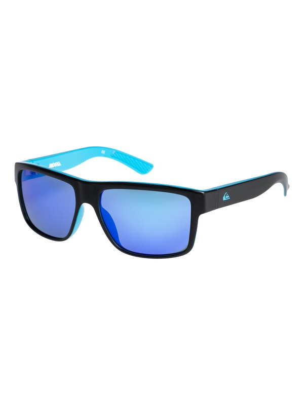 quiksilver, Ridgy - Gafas de sol, BLACK-BLUE/FLASH BLUE (xkbb) 0 Ridgy - Gafas de sol Negro EQBEY03001 Quiksilver